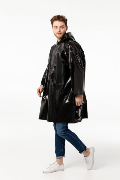 Дождевик-плащ CloudTime, черный 