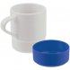 Кружка с силиконовой подставкой Protege , синяя 