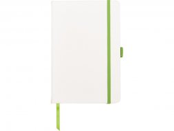 Блокнот ColorNote White, твердая обложка A5, 80 листов, белый и зеленое яблоко