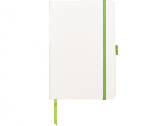 Блокнот ColorNote White, твердая обложка A5, 80 листов, белый и зеленое яблоко 