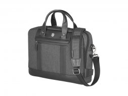 Портфель VICTORINOX Architecture Urban2 15 Briefcase 15&amp;#039;&amp;#039;, серый, полиэстер/кожа, 42x13x31 см, 16 л