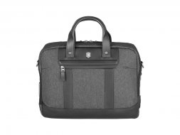 Портфель VICTORINOX Architecture Urban2 15 Briefcase 15&amp;#039;&amp;#039;, серый, полиэстер/кожа, 42x13x31 см, 16 л