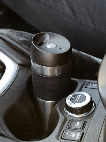 Термостакан Solingen Grip, серо-стальной 