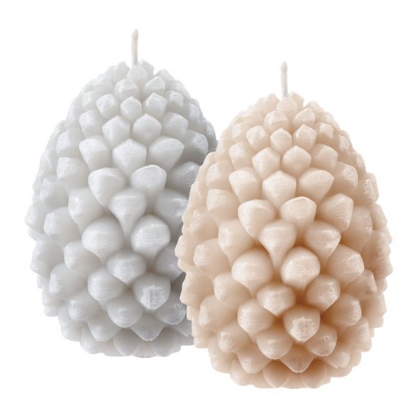 Свеча Homemate Cone, серая 