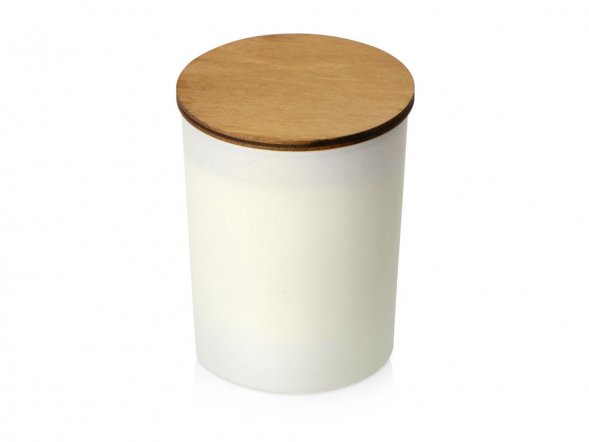 Свеча соевая ароматическая в стекле Niort, белая 