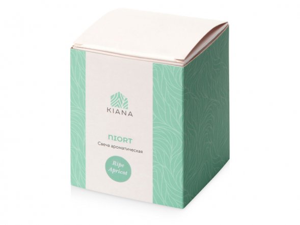 Свеча соевая ароматическая в стекле Niort, белая 