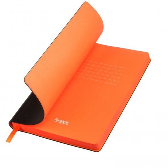 Ежедневник Latte NEW недатированный, черный/оранжевый 