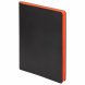 Ежедневник Latte NEW недатированный, черный/оранжевый 