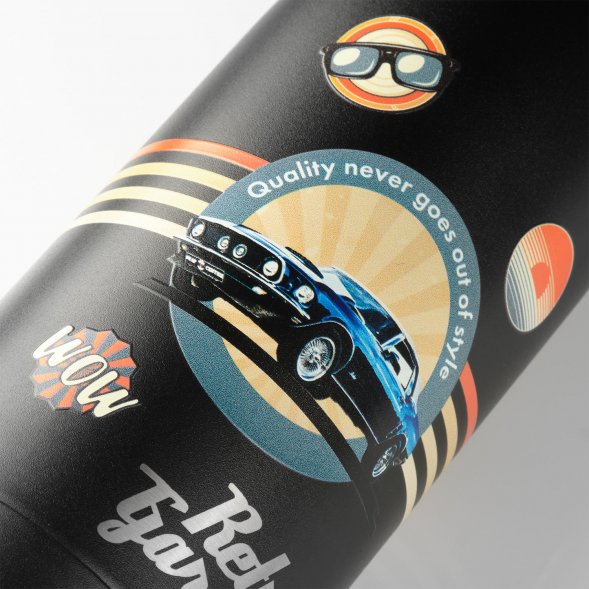 Термобутылка вакуумная герметичная Fresco, черная 