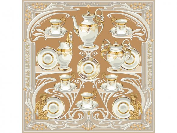 Платок Сысертский фарфор 