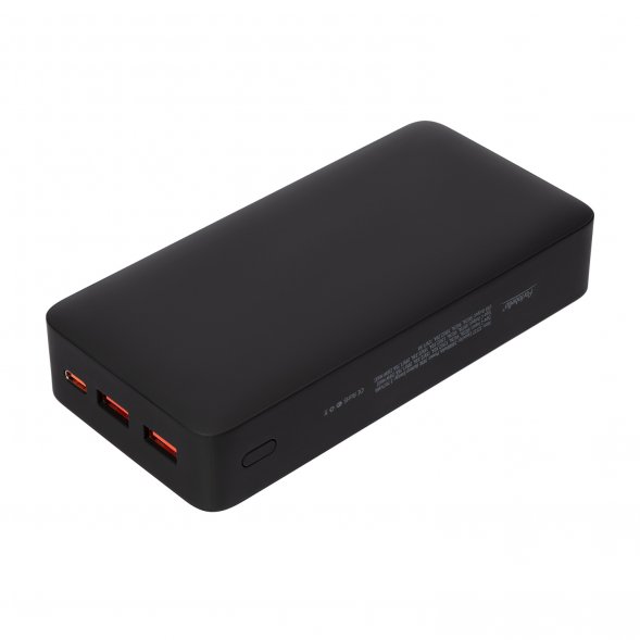 Внешний аккумулятор с подсветкой Ancor PD Plus 20000 mAh, черный 