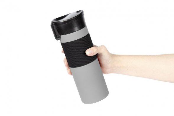 Термостакан Tralee XL, серый 