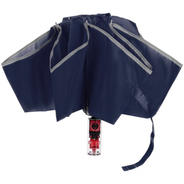 Зонт наоборот складной Futurum, темно-синий 
