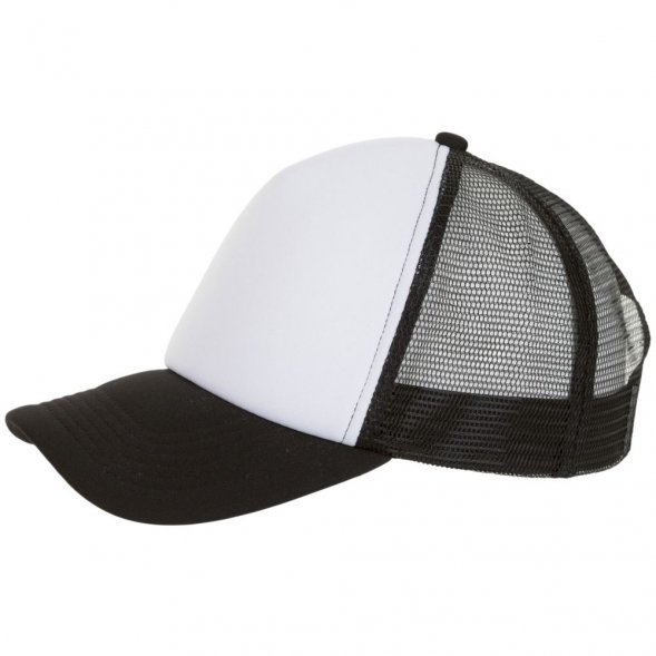 Бейсболка Bubble, черная с белым 