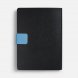 Ежедневник Boom, недатированный, черный с голубым 