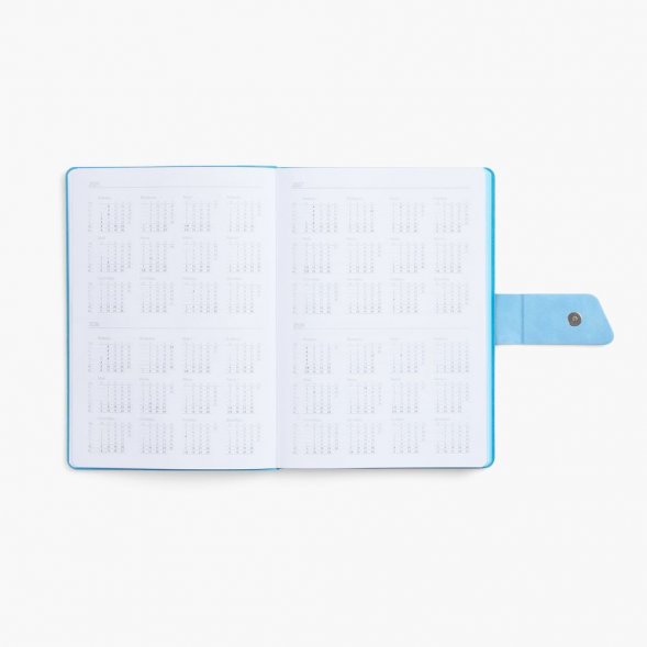 Ежедневник Boom, недатированный, черный с голубым 