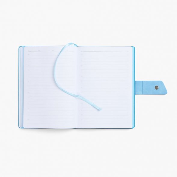 Ежедневник Boom, недатированный, черный с голубым 