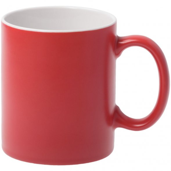 Кружка Promo матовая, красная 