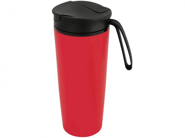 Термокружка Годс 470мл на присоске, красный 