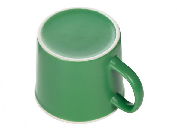 Матовая кружка Nancy 360 мл цветная снаружи, белая внутри, зеленый классический 