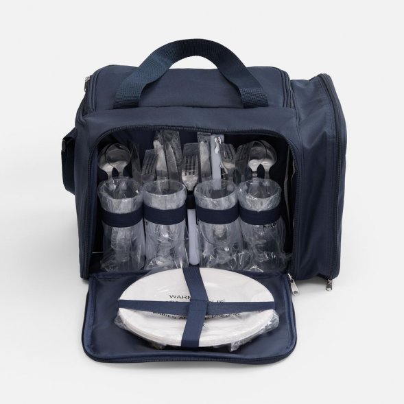 Набор для пикника Campello на 4 персоны, темно-синий 