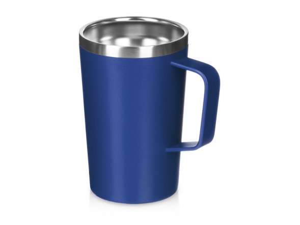 Стальная кружка с двойными стенками и порошковым покрытием Tibet, нейви 