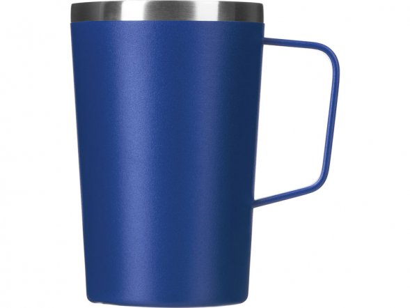 Стальная кружка с двойными стенками и порошковым покрытием Tibet, нейви 