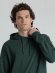 Толстовка с капюшоном унисекс Hoodie, темно-зеленый меланж 