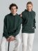 Толстовка с капюшоном унисекс Hoodie, темно-зеленый меланж 