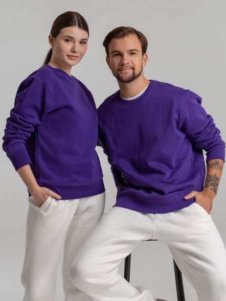 Свитшот унисекс King, фиолетовый 