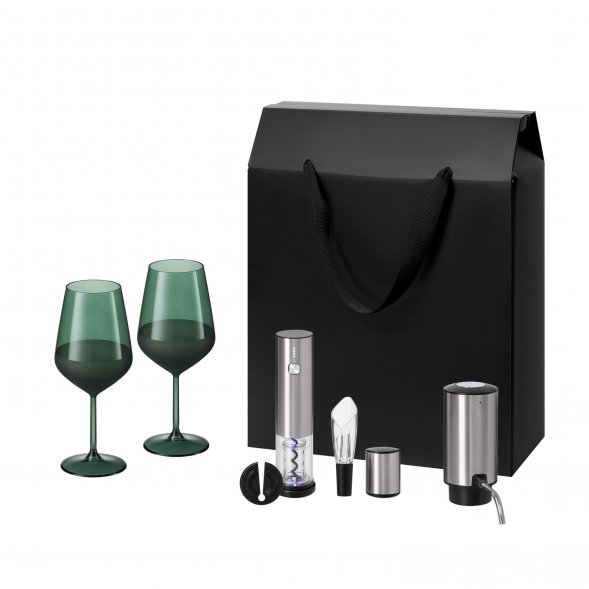 Подарочный набор Emerald, Vintaro, Dante (2 бокала + набор для вина + аэратор) 