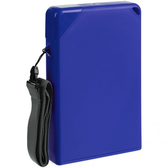 Плоская бутылка для воды Flacon, синяя 