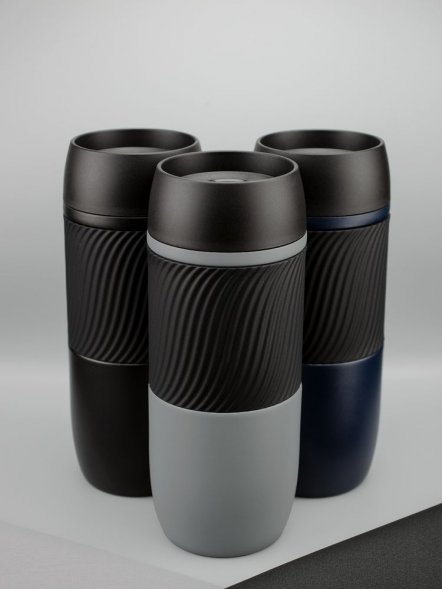 Термостакан Hub, черный 