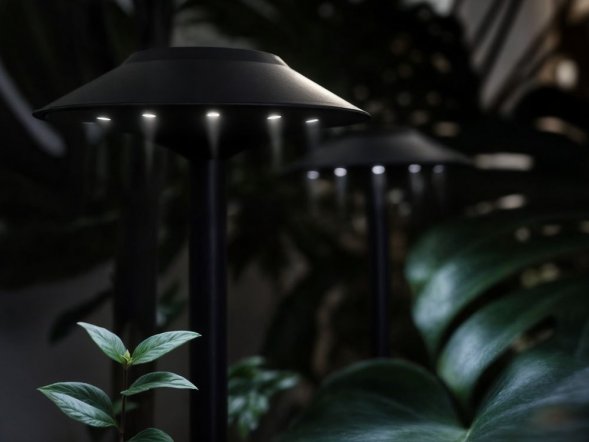 Светильник на солнечной батарее Ufology, темно-серый (графит) 