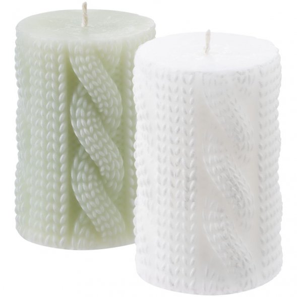 Свеча Homemate Cylinder, зеленая 