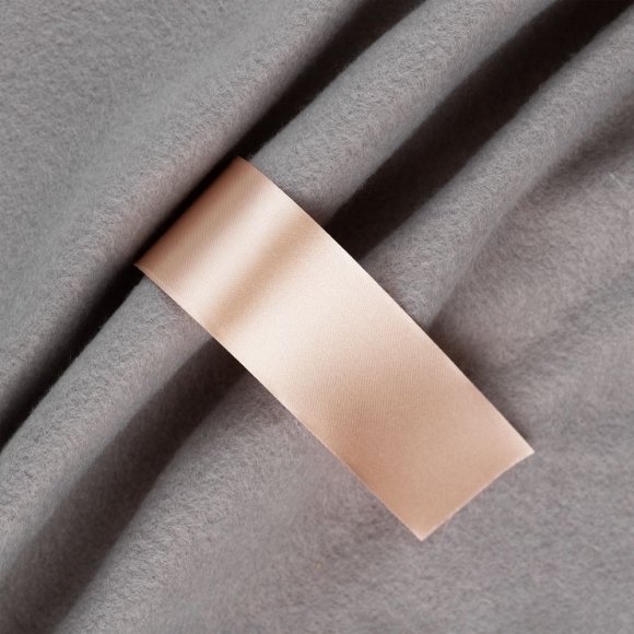 Лента сатиновая Satin 35 XL, светло-бежевая, 200 см 