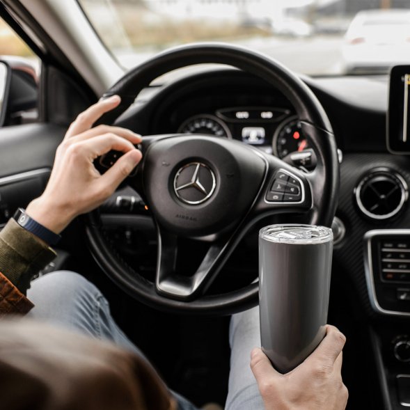 Термокружка вакуумная Parma, серая 