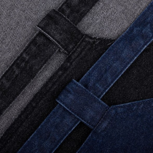 Фартук джинсовый E2, черный 