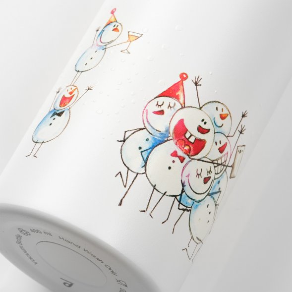 Термобутылка вакуумная герметичная Amore, белая 