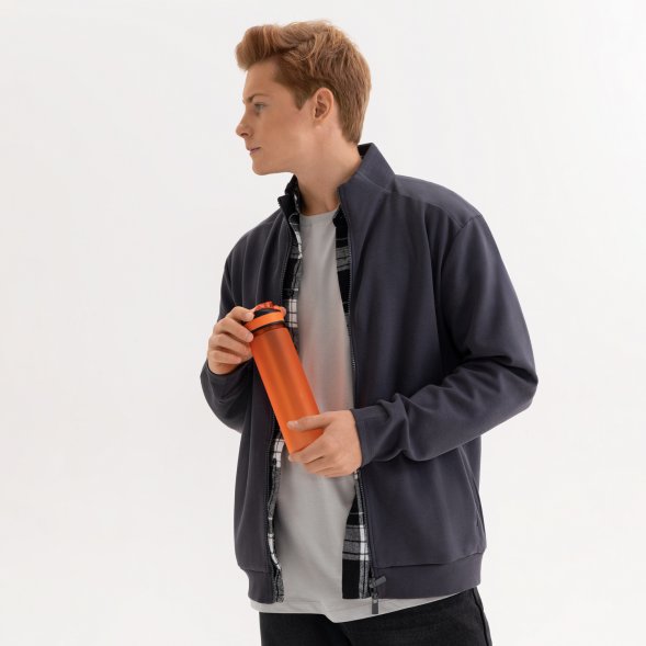 Толстовка на молнии ASTIN антрацит, размер XL 