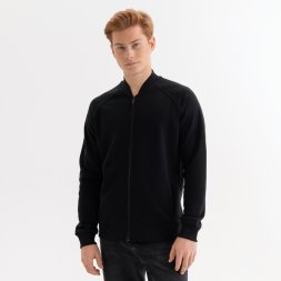 Толстовка на молнии, унисексTORRES черная, размер XXL