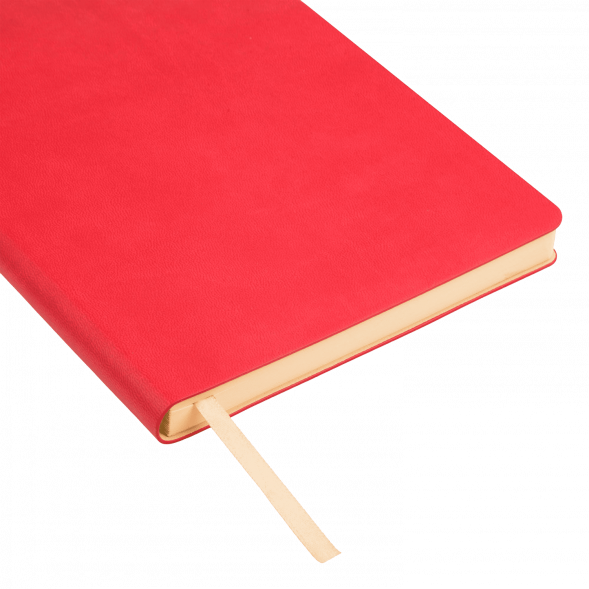 Ежедневник Latte NEW недатированный, красный/бежевый (без упаковки, без стикера) 