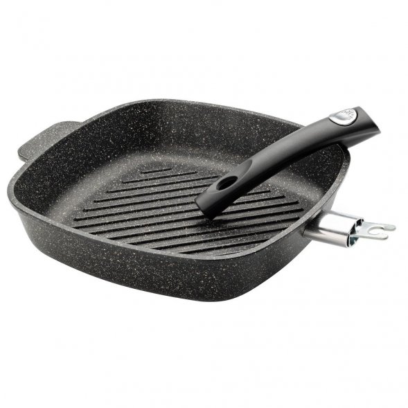 Сковорода литая Qualita, гриль 
