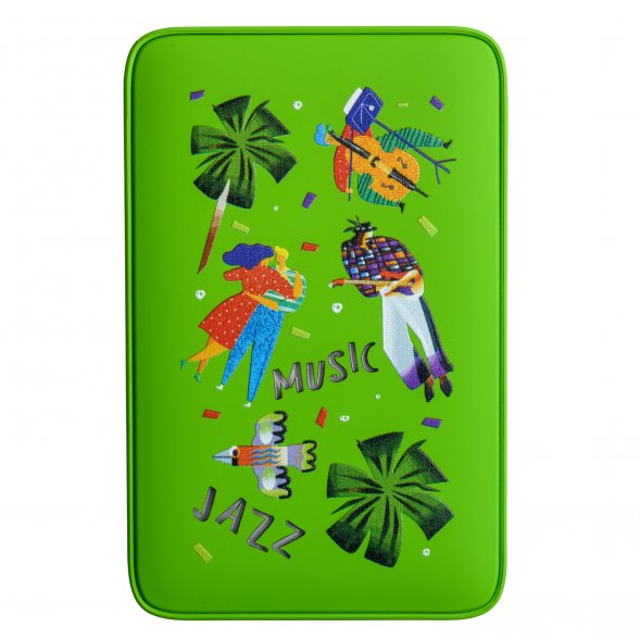 Внешний аккумулятор с подсветкой Ancor 5000 mAh, салатовый JAZZ 