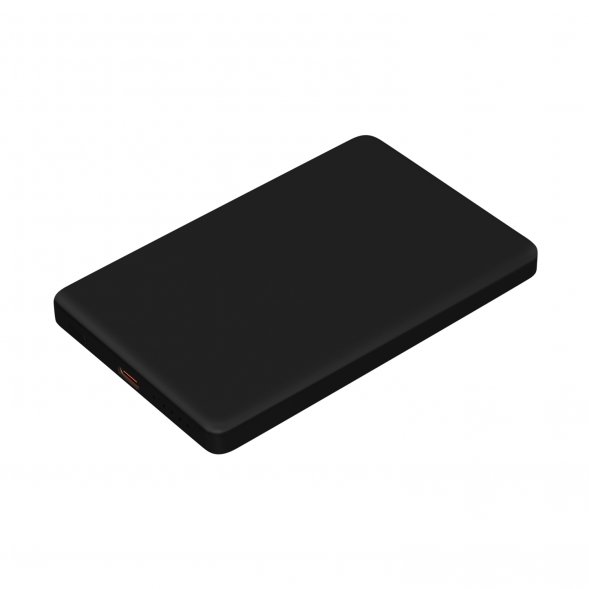 Внешний аккумулятор Atlantis PD 5000mAh с функцией беспроводной зарядки 15W, черный 