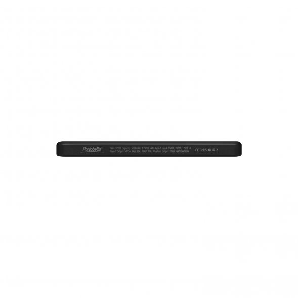 Внешний аккумулятор Atlantis PD 5000mAh с функцией беспроводной зарядки 15W, черный 