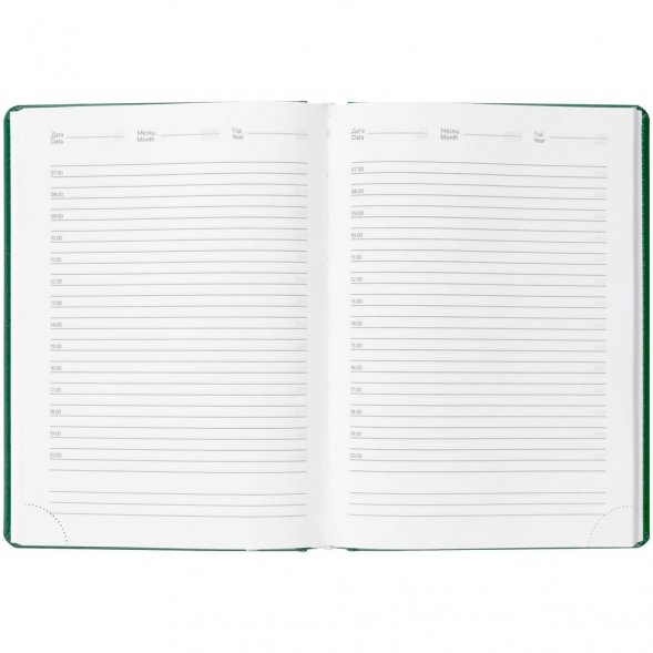 Ежедневник Nebraska, недатированный, зеленый 