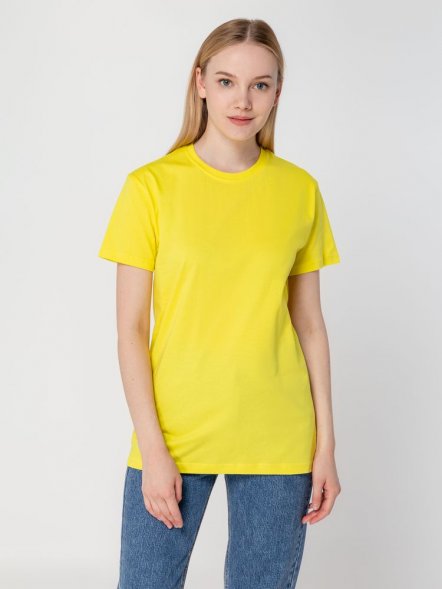 Футболка унисекс T-Bolka 160, желтая 
