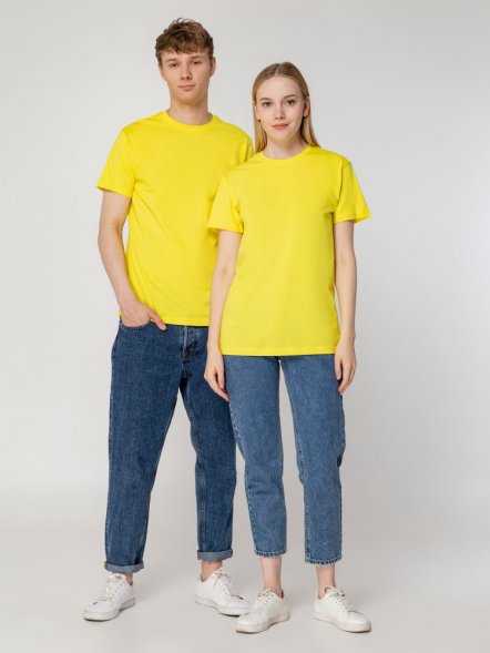 Футболка унисекс T-Bolka 160, желтая 