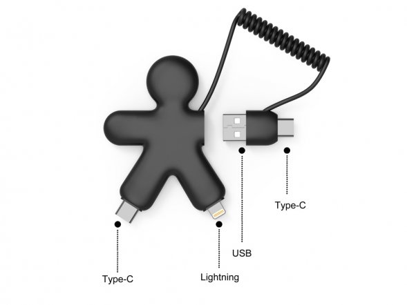 Зарядный кабель BUDDY ECO, черный 